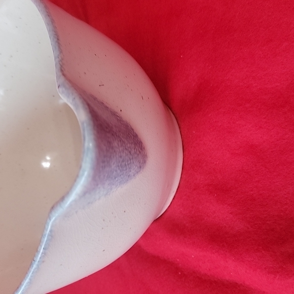 Teamson Country Heart Spongeware Mixing Bowl With Spout & Handle - Picture 4 of 7